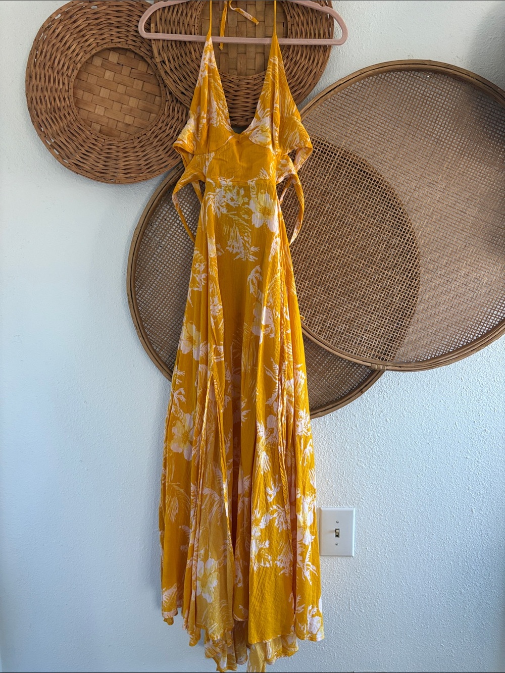 Free People Floral Maxi Dress - Lightweight Summer Sundress - Picture 2 of 7